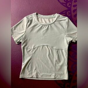 Light turquoise workout shirt